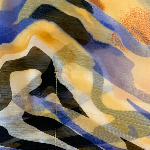 Kaktus Beaded Sheer Poncho Blouse Size Medium - Picture 4 of 16